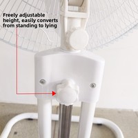 Ventilateur électrique domestique 18 pouces, ventilateur sur pied, grand ventilateur de table vertical puissant, économie d'énergie, oscillation silencieuse