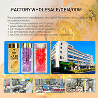 Capsules de croissance capillaire à la biotine en gros d'usine, capsules capillaires personnalisées OEM, capsules d'huile essentielle et de vitamines pour les cheveux