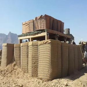 Barriera di Difesa Saldata Zincata Fanghai Muro di Sabbia <span class=keywords><strong>Bastione</strong></span> per Sicurezza di Confine Forma a Foro Quadrato - Product Image 4