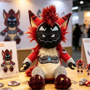 Peluche Monstre à Poils Personnalisée, Personnage de Dessin Animé en Peluche Brodé pour Vente en Gros de Jouets - Product Image 4
