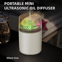 Diffuseur d'huiles essentielles personnel en gros, humidificateur ultrasonique portable mini à brume froide H2O avec veilleuse USB pour hôtel et camping-car