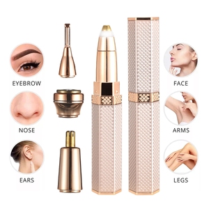 4 en 1 Épilateur <span class=keywords><strong>électrique</strong></span> pour femmes Chargement USB Épilateur portable Bikini <span class=keywords><strong>Rasoir</strong></span> indolore pour femmes Corps Tondeuse à sourcils faciale - Product Image 6