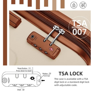Juego <span class=keywords><strong>de</strong></span> Maletas <span class=keywords><strong>de</strong></span> Viaje Expandibles <span class=keywords><strong>de</strong></span> 6 Piezas con Candado TSA, Juego <span class=keywords><strong>de</strong></span> Maletas Rígidas con Ruedas <span class=keywords><strong>para</strong></span> Viajes <span class=keywords><strong>de</strong></span> Negocios - Product Image 4