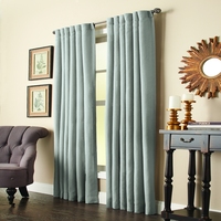 Rideau de fenêtre extérieur OWENIE, occultant, en tissu texturé, avec passe-tringle, toutes saisons, imperméable, anti-UV, sur mesure, prêt à poser, fabriqué en Chine