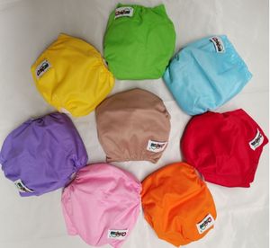 Vente en gros de sacs de couches pour nouveau-né couches/langes pour bébé réutilisables de couleur unie pantalons couches lavables écologiques en tissu - Product Image 2