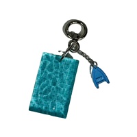 Porte-clés de piscine en PVC en forme de vague créative Porte-clés de voiture en plastique Ornement et cadeau