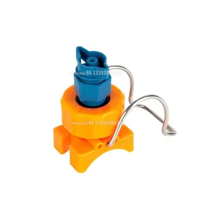 ball spray nozzle 3/4",1",1 1/4", 1 1/2", 2" size PP Plastic Adjustable ball clamp nozzle, 26988 Snap in clip eyelet nozzle