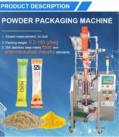 Machine de conditionnement automatique de poudre de complément alimentaire en stick en acier inoxydable haute vitesse CE 10g 12g Machine de remplissage de poudre d'électrolyte