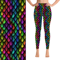 Leggings pour femmes Spandex Pantalon de yoga extensible dans les quatre sens Outwork Sports Gym Fitness Dragon Scare Printed Leggings