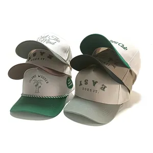 Newest 5 Panel Cool Stylish Structured 100 % Cotton Green Baseball Hat 3d Embroidery Baseball Hat Plastic Buckle