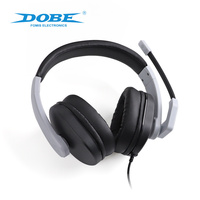 Accessoires de jeu DOBE, casque de jeu filaire avec entrée audio 3,5 mm, casque stéréo pour PS5/Xbox/N-S/PC