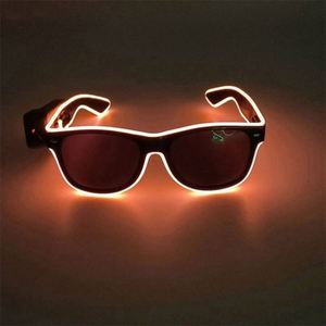 Custom Plastic <b>LED</b> Light Emitting Glasses Custom Color Letterpress Printed Logo Portable Retro Style for Party <b>Ball</b> Gifts - Product Image 1