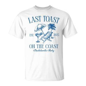 Camiseta para despedida de soltera Last Toast On The Coast 2025 - Product Image 1