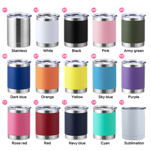 أكواب برتقالية سعة 10 أونصات للطباعة، أكواب منخفضة الدهون مع غطاء، أكواب قهوة صغيرة لطيفة بشعار مخصص لأعياد الميلاد والمهرجانات - Product Image 2