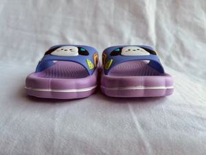 รองเท้าแตะลายการ์ตูนสีม่วงอ่อน พื้นรองเท้า EVA หนา 17 มม. แบบเปิดนิ้วเท้า ใส่ได้ทุกฤดู สำหรับใส่ในบ้าน - Product Image 4