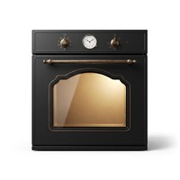 Four à convection électrique encastrable Cavallo Energy 71L 60cm en acier inoxydable avec rôtissoire simple, 9 fonctions de cuisson, double vitrage