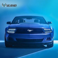 Phare avant à LED avec lentille de projecteur bifocale DRL dynamique, certifié DOT, pour mise à niveau des phares avant de Ford Mustang 2005-2009