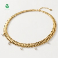 Collier personnalisé de luxe pour femme, chaîne de choker avec diamant de laboratoire, cadeau de mariage, certifié IGI, taille brillant, 14k/18k