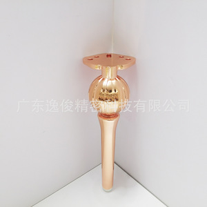 Patas de Mueble de Aleación de Aluminio en Oro Rosa, Diseño Esférico, Antideslizantes, Soporte Moderno para Muebles - Product Image 5