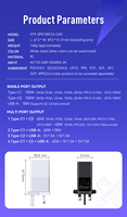 Chargeur rapide pour téléphone portable 100W GaN 3 ports USB-C Type-C USB-A PD 3.0 QC 4.0 SCP PPS, prise murale britannique 3 broches, pour Honor, iPhone, Samsung
