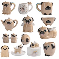 Bocaux à biscuits en céramique personnalisés en forme d'animaux avec couvercle, conteneur à bonbons de Noël peint à la main dans n'importe quelle forme, taille et couleur