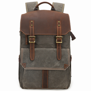 Mochila Multifuncional de Gran Capacidad para Cámara DSLR, Impermeable, de Lona Encerada, para Fotografía y <span class=keywords><strong>Video</strong></span> - Product Image 6