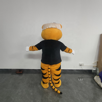 Costumes de mascotte de tigre de dessin animé personnalisés pour adultes unisexe pour fête d'Halloween