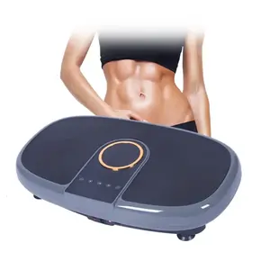 Plaque vibrante en forme de corps entier Crazy Fitness Massage Health Trainer Vibration Platform Machine Gray pour unisexe