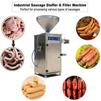 Machine automatique pneumatique pour la fabrication de saucisses et remplisseuse industrielle en acier inoxydable pour usage commercial
