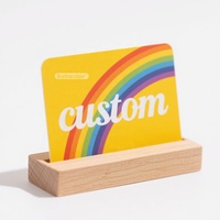 Citation inspirante personnalisée Livret Style Cartes d'affirmation de luxe Cartes d'affirmation positive uniques avec support en bois