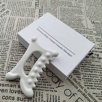 Boîtes en papier de Style livre de haute qualité, outil de Massage de grattage en céramique, boîte d'emballage Gua Sha avec étiquettes privées, Logo personnalisé