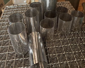 Filtre à mailles métalliques perforées en acier inoxydable 304 Cylindre filtre rond Tube perforé - Product Image 6