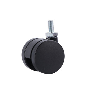 Rueda Giratoria de Nylon de 60 mm con Eje Roscado, Silenciosa, para Silla de Oficina y Muebles - Product Image 4