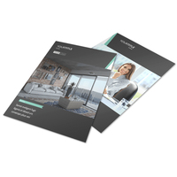 Service d'impression offset de dépliants, brochures, affiches et flyers en carton 105gsm 128gsm 157gsm A3 A4 A5 DL, impression personnalisée avec logo Haoyu