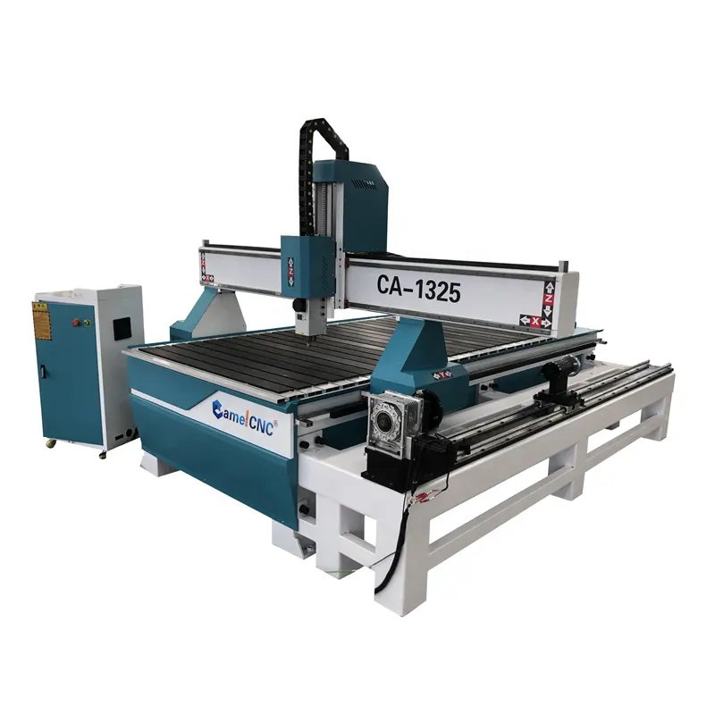 CA-1325 1530 woodworking 4 axis cnc router machine for furniture engraving carving cutting with rotary axis