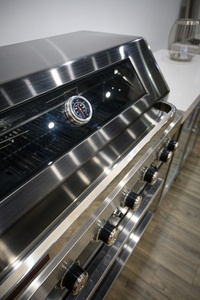 <span class=keywords><strong>Cucina</strong></span> Esterna 2022 Hangzhou Vermont <span class=keywords><strong>con</strong></span> Piano in Pietra Nera e Barbecue - Product Image 3