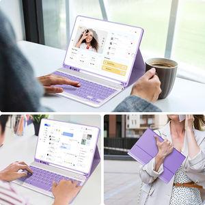 Étui pour <span class=keywords><strong>clavier</strong></span> <span class=keywords><strong>iPad</strong></span> 10.5 <span class=keywords><strong>pouces</strong></span> et <span class=keywords><strong>iPad</strong></span> 9e/8e/7e génération 10.2 <span class=keywords><strong>pouces</strong></span> <span class=keywords><strong>avec</strong></span> couvercle de <span class=keywords><strong>clavier</strong></span> magnétique détachable - Product Image 4