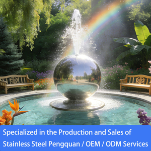 <span class=keywords><strong>Fontaine</strong></span> de jardin moderne en acier inoxydable avec <span class=keywords><strong>boule</strong></span> lumineuse <span class=keywords><strong>solaire</strong></span>, design personnalisé, étanche - Product Image 5