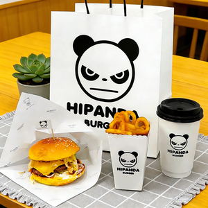 Cajas de Papel para Sushi y <span class=keywords><strong>Pollo</strong></span> Frito con Recubrimiento UV Biodegradable Personalizadas, Resistentes a la Grasa, para Comida Rápida, Hamburguesas y Comida para Llevar - Product Image 2
