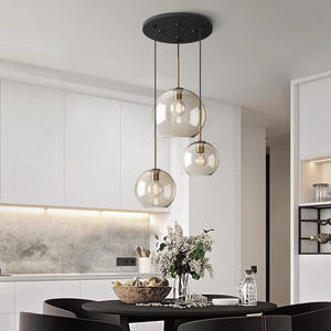 Şeffaf cam küre lamba restoran Bar Modern Minimalist tek kafa kişilik yaratıcı küresel kabarcık kolye lambaları. - Product Image 4