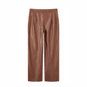 Nuovi Leggings in Pelle da <span class=keywords><strong>Donna</strong></span> dal Design alla Moda, <span class=keywords><strong>Pantaloni</strong></span> Casual <span class=keywords><strong>per</strong></span> <span class=keywords><strong>Moto</strong></span> e Bici, Vestibilità Slim - Product Image 1