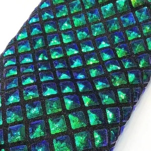 बैग/जूता सामग्री के लिए आरटीएस 3डी स्क्वायर डायमंड सेक्विन कढ़ाई कपड़ा - Product Image 6