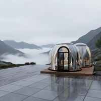 Nouvelle Tente Transparente en Polycarbonate, Entrepôt en Polycarbonate, Maison Étoile en Polycarbonate, Dôme Elliptique Transparent