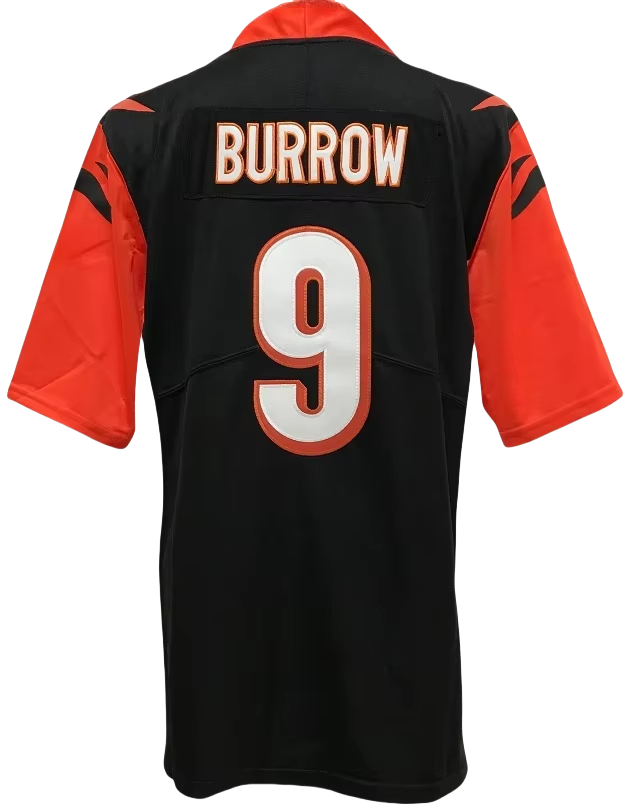 9 Joe Burrow Noir/Orange