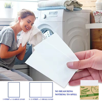 Feuilles de lessive solides écologiques Eco-Strip Travel, haute efficacité, jetables, respectueuses de l'environnement, pour lavage automatique en machine, en déplacement