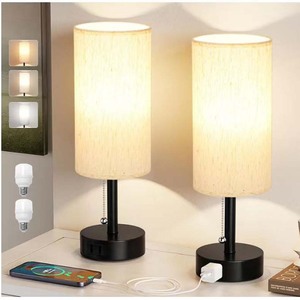 Khách sạn hiện đại vải LED bảng đèn với cánh tay linh hoạt USB-C + A + ổ cắm Dimmable cho phòng ngủ & văn phòng - Product Image 6