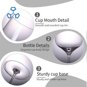 Verre à vin rouge de luxe ultra-fin en cristal à pied haut et large, pour une dégustation sensorielle optimale à <span class=keywords><strong>la</strong></span> maison, idéal pour le Bourgogne - Product Image 2