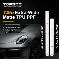 Film de protection de peinture PPF 72 pouces, finition mate, auto-réparateur, hydrophobe, TPU, nouvelle arrivée, directement de l'usine