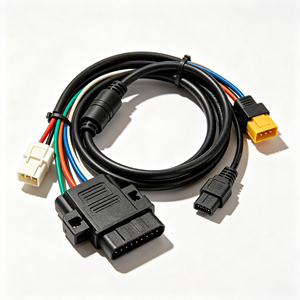 Custom Copper Core 24V <b>Cable</b> <b>Assembly</b> with Multi-Pin Connectors for Automotive ECU Testing and Vehicle Diagnostics - Product Image 1