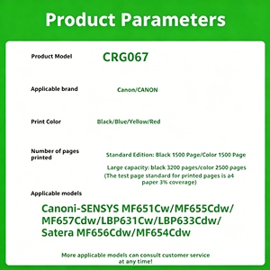 Kompatible Farbtoner-Pulverkartusche in Neutralfarbe für MF651Cw/<span class=keywords><strong>MF655Cdw</strong></span>/MF657Cdw/LBP631Cw/LBP633Cdw/Satera - Product Image 6